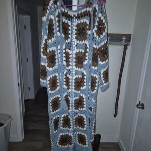 POL Multicolor Crochet Cardigan